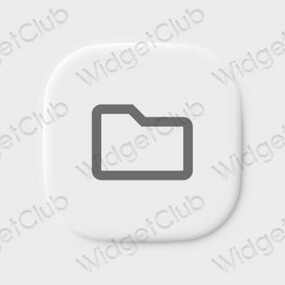 Aesthetic Files app icons