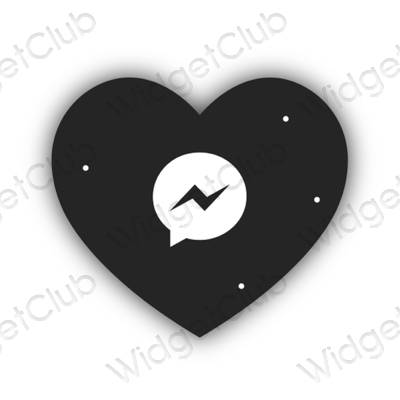 Ästhetische Messenger App-Symbole