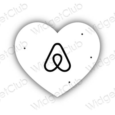 Estetinės Airbnb programų piktogramos