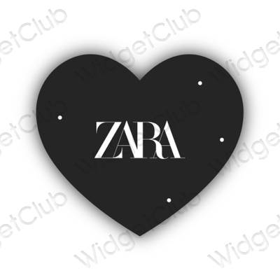 ესთეტიკური ZARA აპლიკაციის ხატები