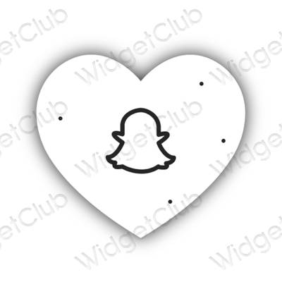 Ästhetische snapchat App-Symbole