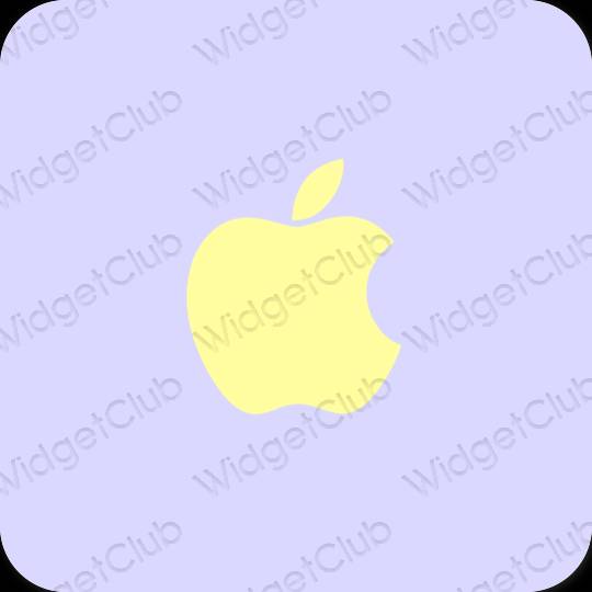 Estetski ljubičasta Apple Store ikone aplikacija