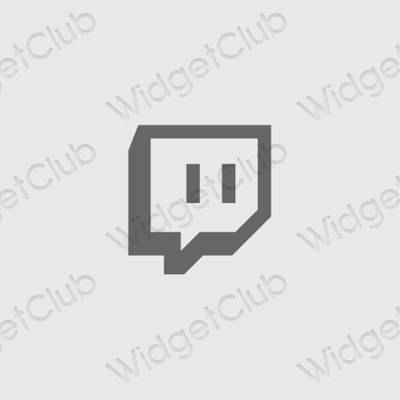 រូបតំណាងកម្មវិធី Twitch សោភ័ណភាព