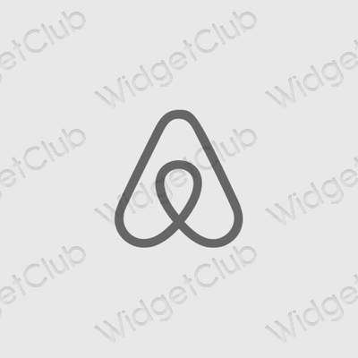 אייקוני אפליקציה Airbnb אסתטיים