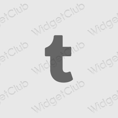 Icônes d'application Tumblr esthétiques