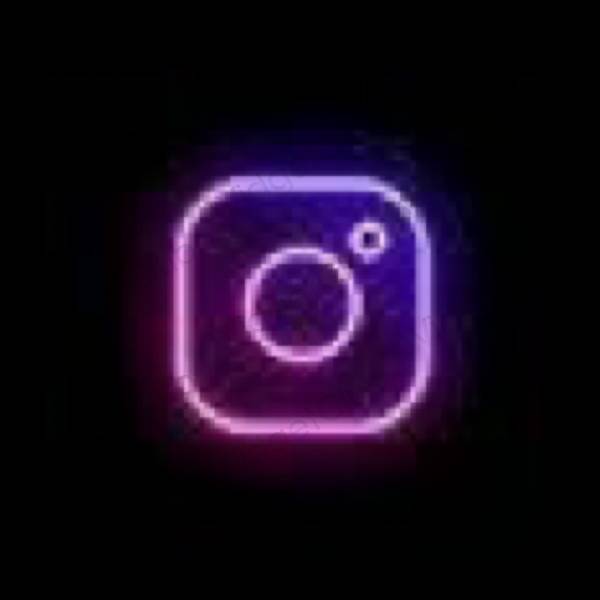 Æstetisk sort Instagram app ikoner