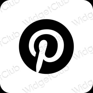 Esthetische Pinterest app-pictogrammen