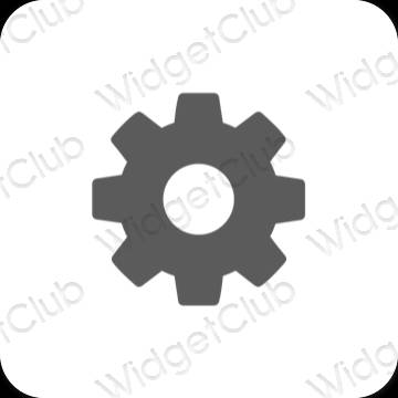 Esthetische Settings app-pictogrammen