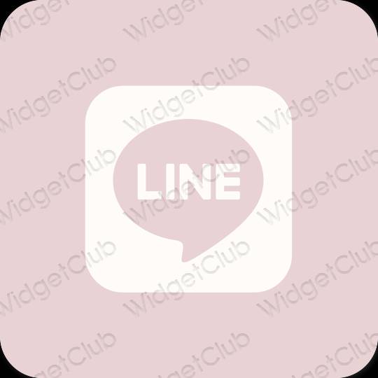 Icônes d'application LINE esthétiques