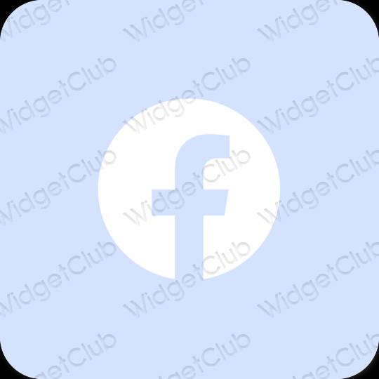 Aesthetic purple Facebook app icons