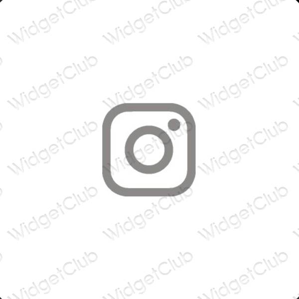 Estetické ikony aplikací Instagram