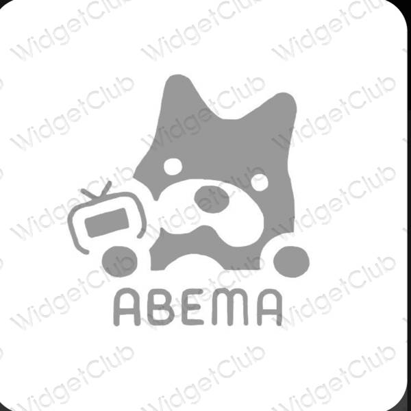 Icônes d'application AbemaTV esthétiques