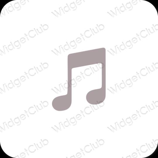 Esthetische Music app-pictogrammen