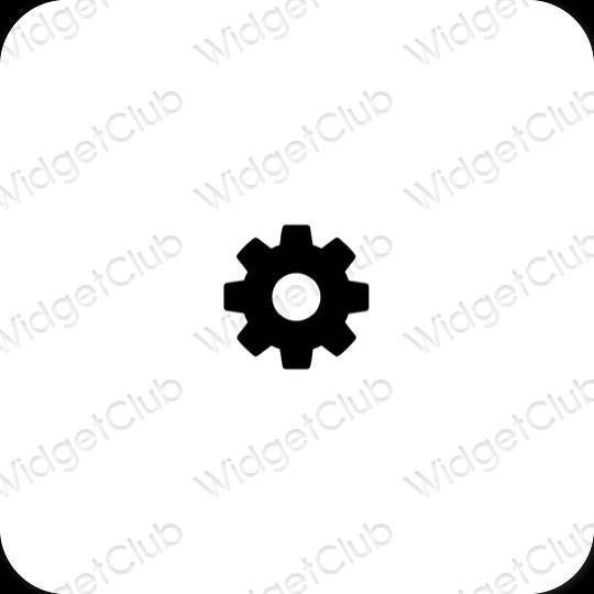 Esthetische Settings app-pictogrammen