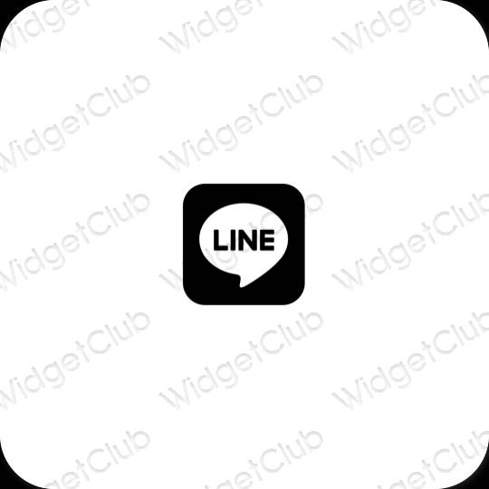 Icônes d'application LINE esthétiques