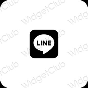 Icônes d'application LINE esthétiques