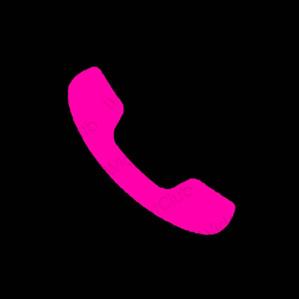 Aesthetic black Phone app icons