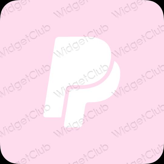 Aesthetic purple Paypal app icons