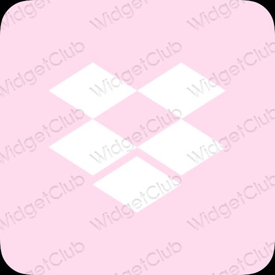 Aesthetic purple Dropbox app icons