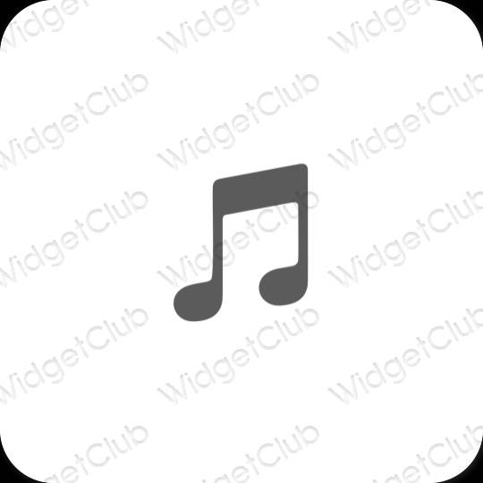 Esthetische Music app-pictogrammen