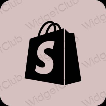 Esteetiline roosa Shopify rakenduste ikoonid
