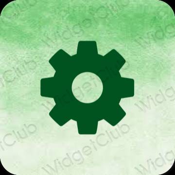 Esthetische Settings app-pictogrammen