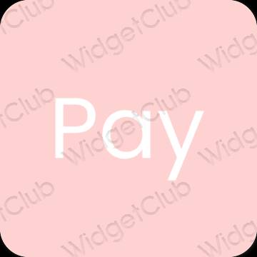 Estetski ružičasta PayPay ikone aplikacija