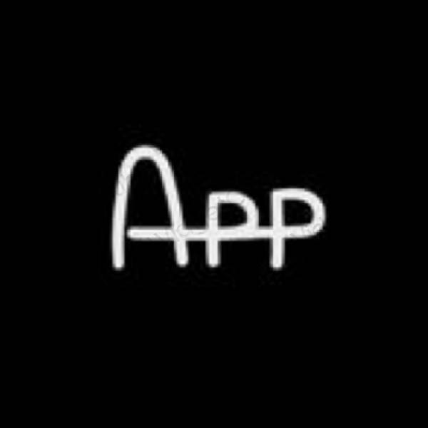 Estetinis juodas AppStore programėlių piktogramos