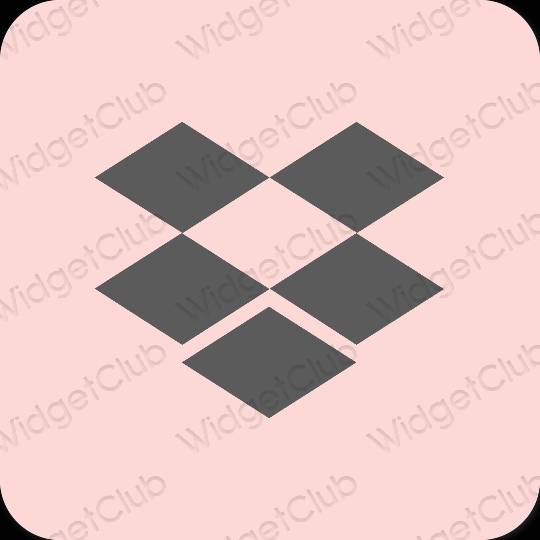 Æstetisk pastel pink LINE app ikoner