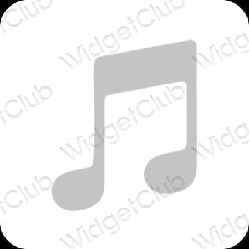 Esthetische Music app-pictogrammen