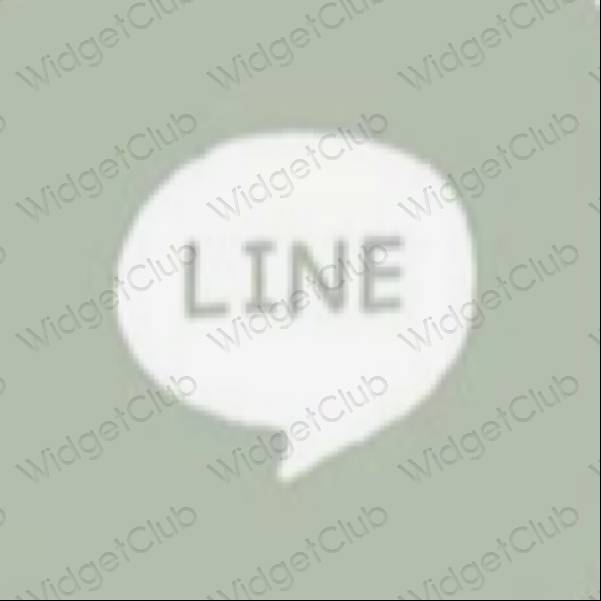 جمالية LINE أيقونات التطبيقات