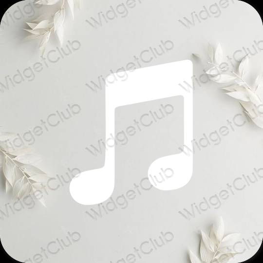 Esthetische Music app-pictogrammen