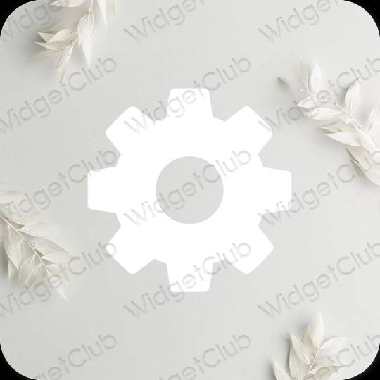Aesthetic Settings app icons