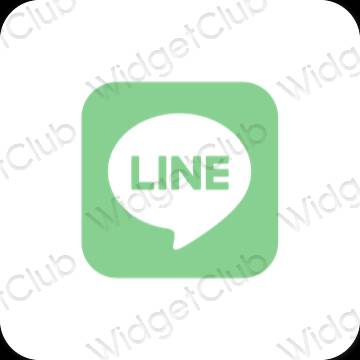 Esthetische LINE app-pictogrammen