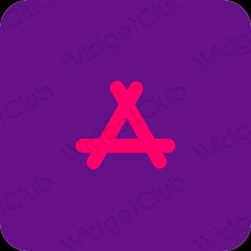 審美的 紫色的 AppStore 應用程序圖標