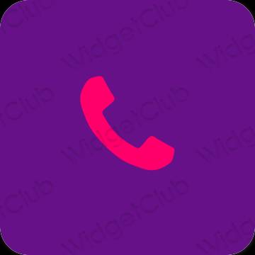 Ästhetisch Violett Phone App-Symbole