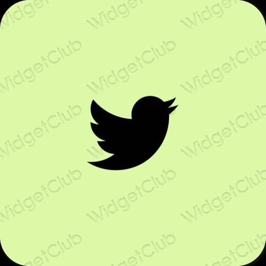 Esthetische Twitter app-pictogrammen