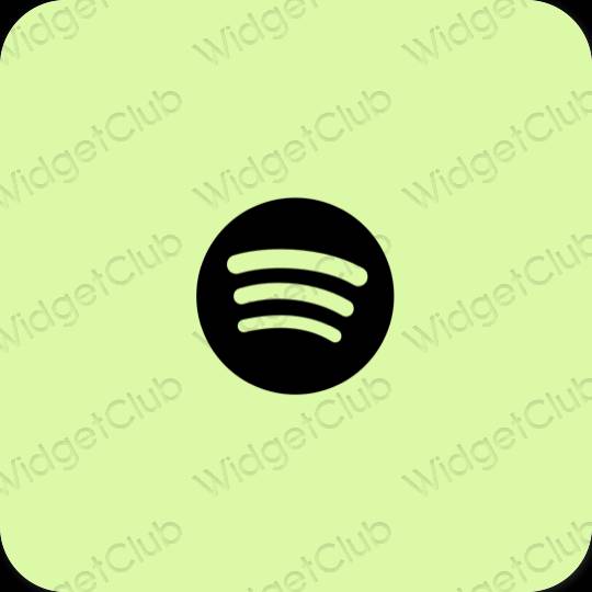 Estética Spotify iconos de aplicaciones