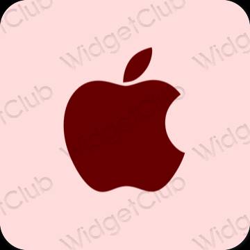 Естетичен розово Apple Store икони на приложения