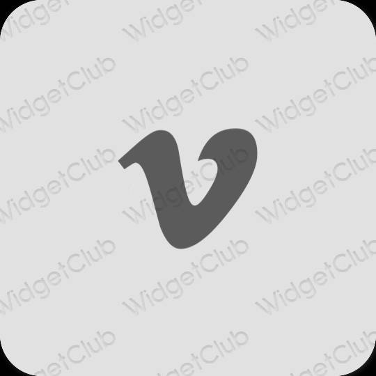 Esthetische Vimeo app-pictogrammen