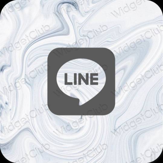 Icônes d'application LINE esthétiques