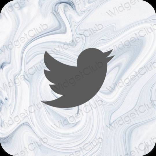جمالية Twitter أيقونات التطبيقات