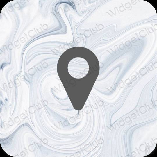 Естетични Google Map икони на приложения