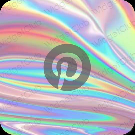 Esthétique mauve Pinterest icônes d'application