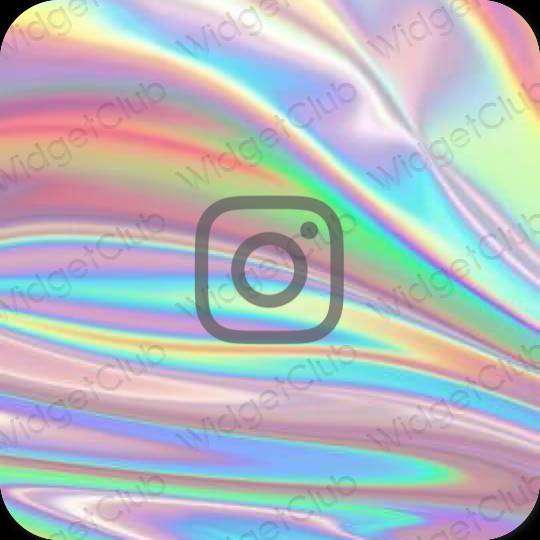 Estetsko vijolična Instagram ikone aplikacij