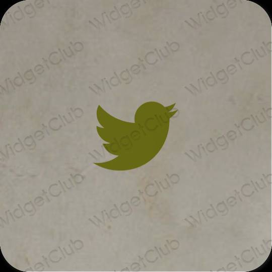 Esthetische Twitter app-pictogrammen