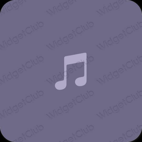 Esthetische Music app-pictogrammen