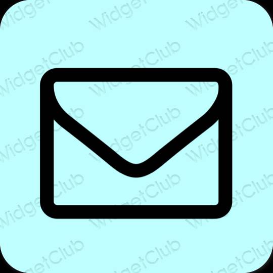 審美的 淡藍色 Mail 應用程序圖標