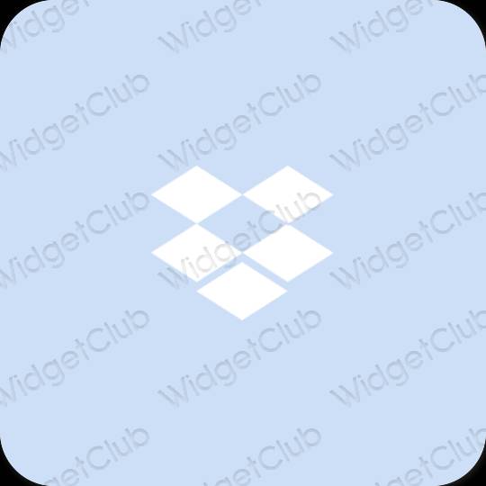 Pictograme pentru aplicații Dropbox estetice