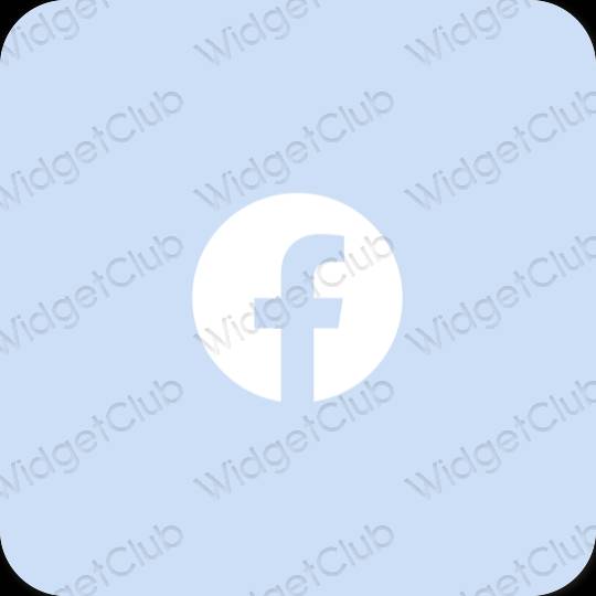 Esthetische Facebook app-pictogrammen